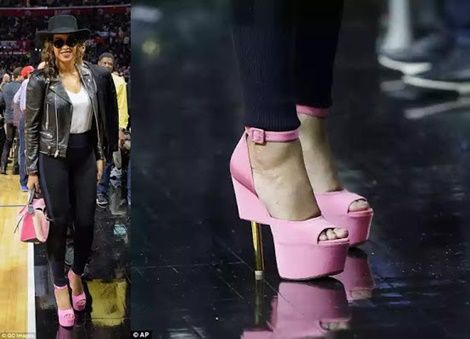 Beyonce Rocks Pink Platform Heels (Photos). | ANAPUAFM.COM - Today’s ...