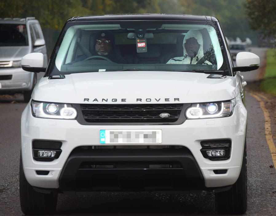 Eric Bailly being driven by his Dad